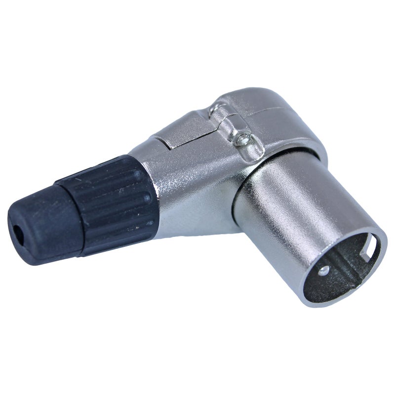 MCSPROAUDIO موصل XLR بزاوية 90 درجة قابل للتعديل 3 دبابيس - 7 أوضاع قابلة للتدوير (ذكر) - Image 1